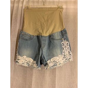 Vintage Violet Maternity Shorts